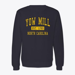 Yow Mill North Carolina Classic Established Crewneck Sweatshirt