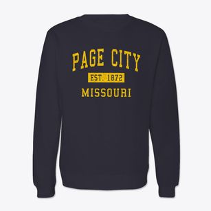 Page City Missouri Classic Established Crewneck Sweatshirt