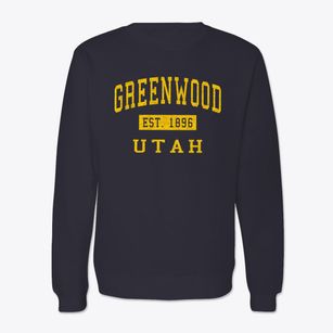 Greenwood Utah Classic Established Crewneck Sweatshirt