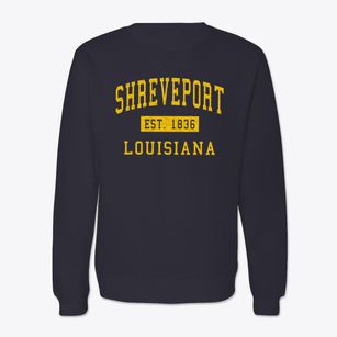 Shreveport Louisiana Classic Established Crewneck Sweatshirt