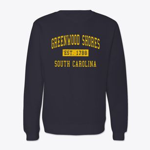 Greenwood Shores South Carolina Classic Established Crewneck Sweatshirt