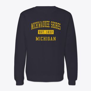 Michiwaukee Shores Michigan Classic Established Crewneck Sweatshirt