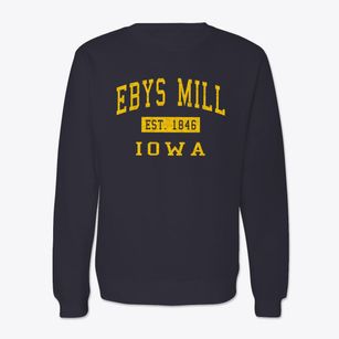 Ebys Mill Iowa Classic Established Crewneck Sweatshirt