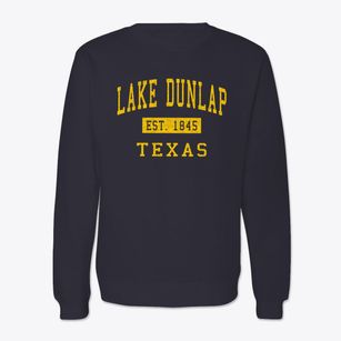 Lake Dunlap Texas Classic Established Crewneck Sweatshirt