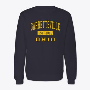 Garrettsville Ohio Classic Established Crewneck Sweatshirt