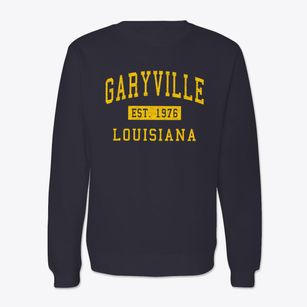 Garyville Louisiana Classic Established Crewneck Sweatshirt