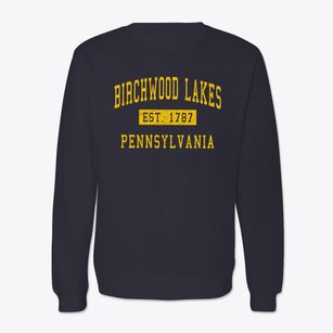 Birchwood Lakes Pennsylvania Classic Established Crewneck Sweatshirt