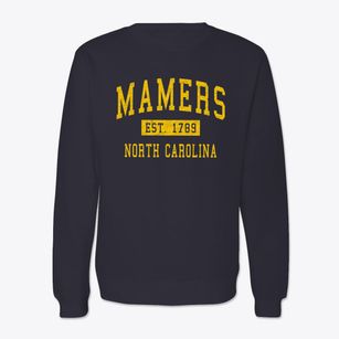 Mamers North Carolina Classic Established Crewneck Sweatshirt