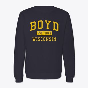 Boyd Wisconsin Classic Established Crewneck Sweatshirt