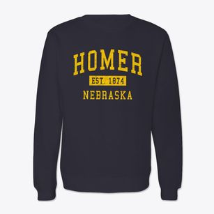 Homer Nebraska Classic Established Crewneck Sweatshirt