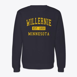 Willernie Minnesota Classic Established Crewneck Sweatshirt