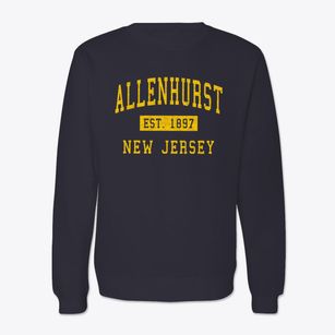 Allenhurst New Jersey Classic Established Crewneck Sweatshirt