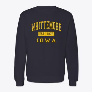 Whittemore Iowa Classic Established Crewneck Sweatshirt