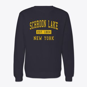 Schroon Lake New York Classic Established Crewneck Sweatshirt