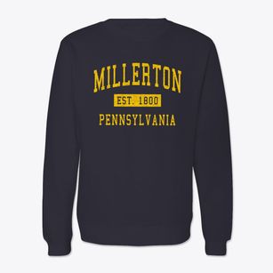Millerton Pennsylvania Classic Established Crewneck Sweatshirt