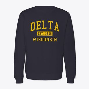 Delta Wisconsin Classic Established Crewneck Sweatshirt