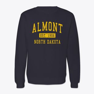 Almont North Dakota Classic Established Crewneck Sweatshirt