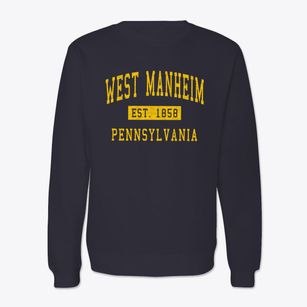 West Manheim Pennsylvania Classic Established Crewneck Sweatshirt