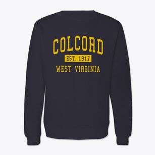 Colcord West Virginia Classic Established Crewneck Sweatshirt