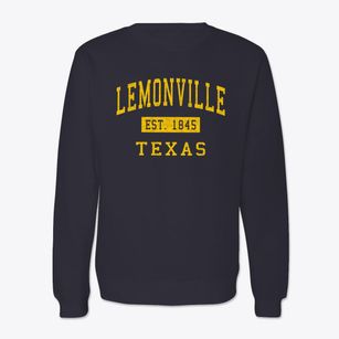 Lemonville Texas Classic Established Crewneck Sweatshirt