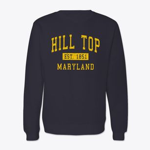 Hill Top Maryland Classic Established Crewneck Sweatshirt