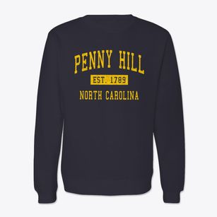 Penny Hill North Carolina Classic Established Crewneck Sweatshirt