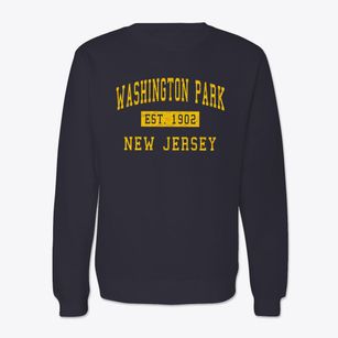 Washington Park New Jersey Classic Established Crewneck Sweatshirt