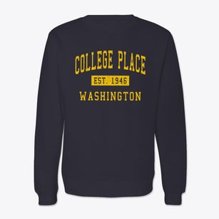 College Place Washington Classic Established Crewneck Sweatshirt