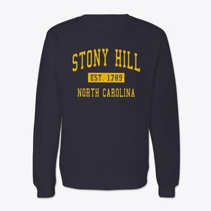 Stony Hill North Carolina Classic Established Crewneck Sweatshirt