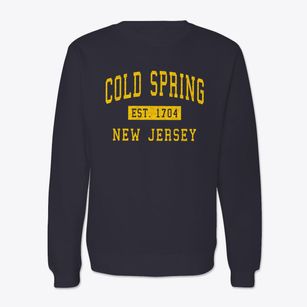 Cold Spring New Jersey Classic Established Crewneck Sweatshirt