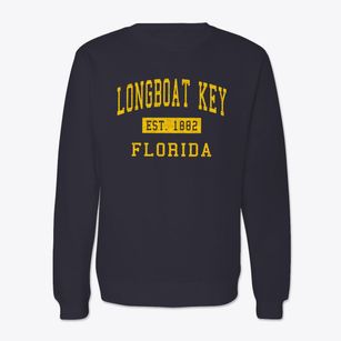 Longboat Key Florida Classic Established Crewneck Sweatshirt