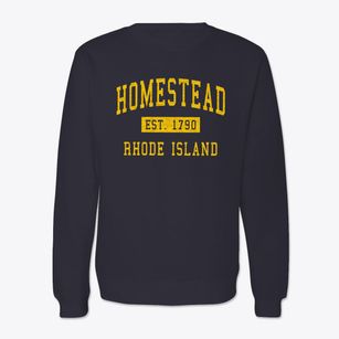 Homestead Rhode Island Classic Established Crewneck Sweatshirt