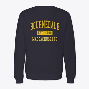 Bournedale Massachusetts Classic Established Crewneck Sweatshirt