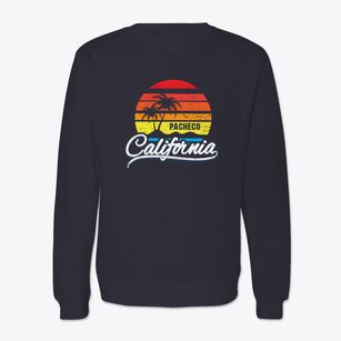 Pacheco California Palm Tree Sunset Crewneck Sweatshirt