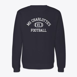 Ms Charlotte's Day Care Classic Football Crewneck Sweatshirt