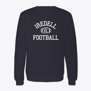 Iredell School Classic Football Crewneck Sweatshirt