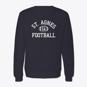 Saint Agnes School Classic Football Crewneck Sweatshirt