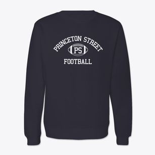 Princeton Street School Classic Football Crewneck Sweatshirt