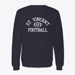 Saint Vincent School Classic Football Crewneck Sweatshirt