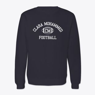 Clara Mohammed School Classic Football Crewneck Sweatshirt