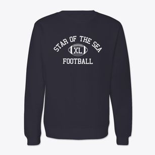 Star Of The Sea School Classic Football Crewneck Sweatshirt