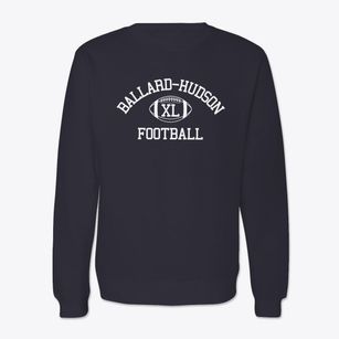 Ballard-hudson High School Classic Football Crewneck Sweatshirt