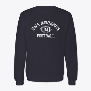 Iowa Mennonite School Classic Football Crewneck Sweatshirt