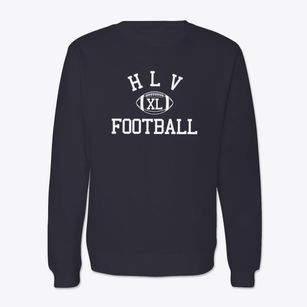 H L V Community School Classic Football Crewneck Sweatshirt