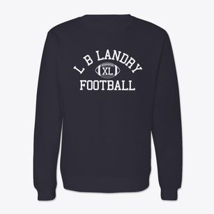 L B Landry Senior High School Classic Football Crewneck Sweatshirt