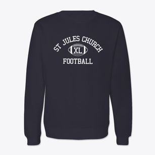 St Jules Church Classic Football Crewneck Sweatshirt