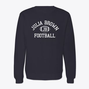 Julia Brown Montessori School Classic Football Crewneck Sweatshirt