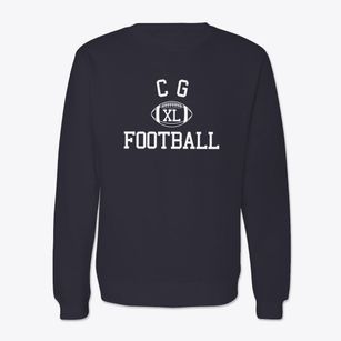 C G Mcdonough City Magnet School Classic Football Crewneck Sweatshirt