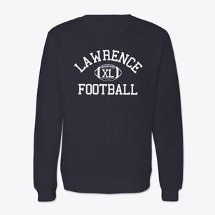 Lawrence High School Classic Football Crewneck Sweatshirt
