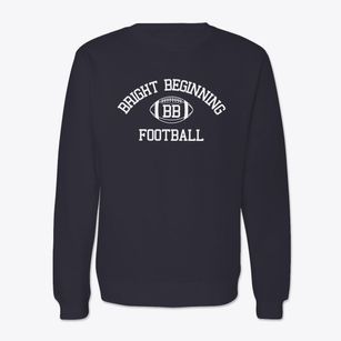 Bright Beginning Center Classic Football Crewneck Sweatshirt